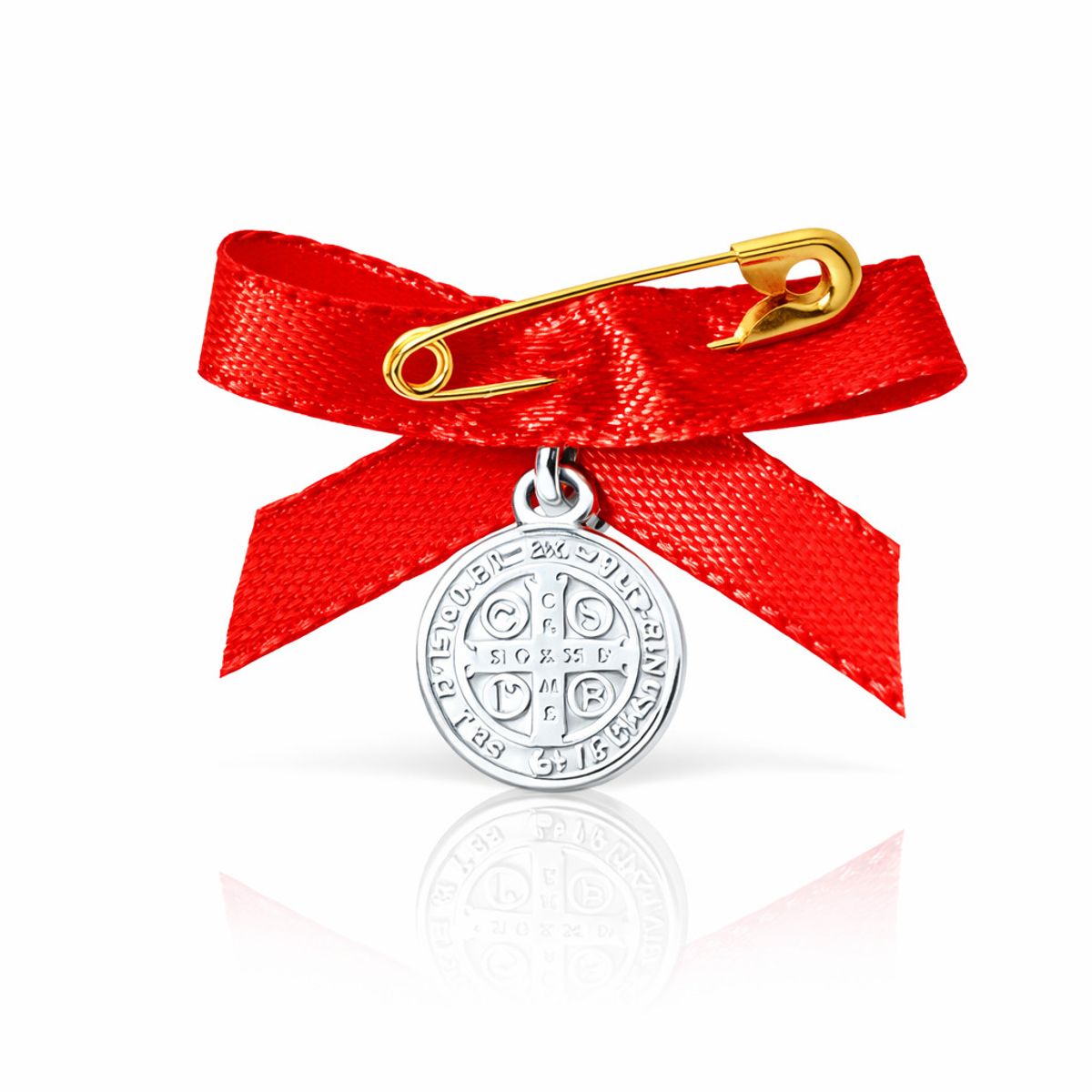 JOYAS MYTOKE - Medalla San Benito Bebe Plata Nacional 950 Nacimiento Niños