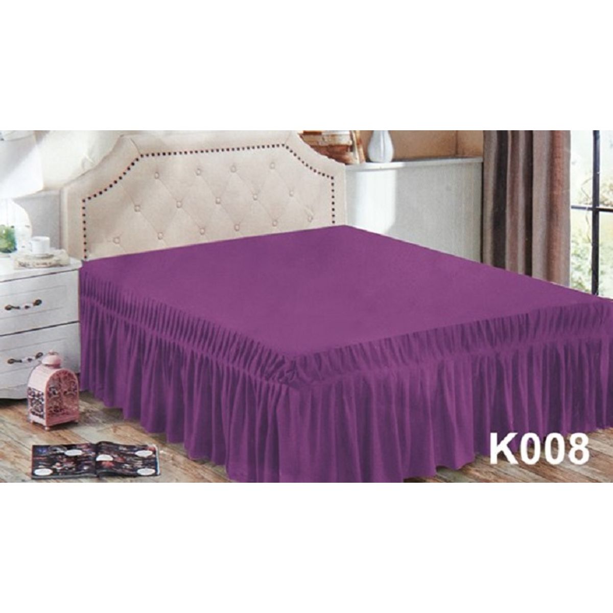 GENERICO - Faldón de cama Liso 2 Plazas