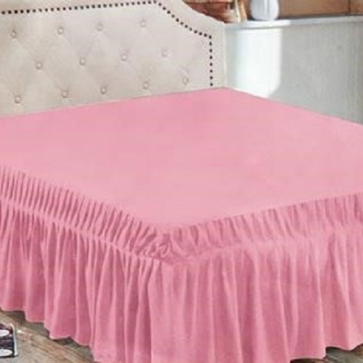 GENERICO - Faldón de cama Liso 2 Plazas