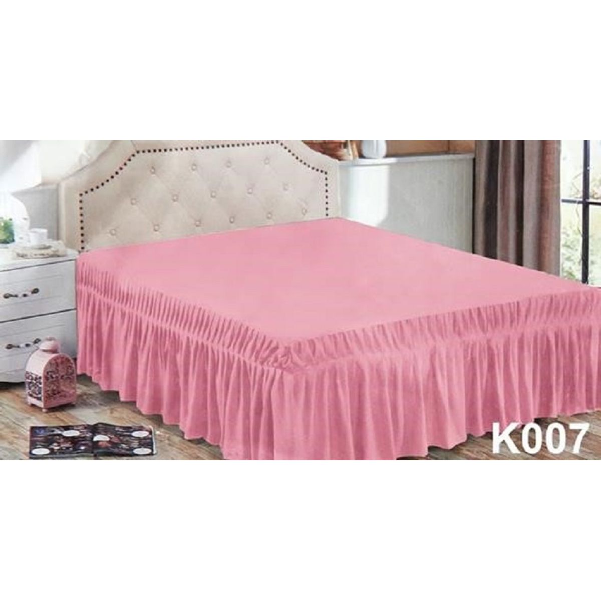 GENERICO - Faldón de cama Liso 2 Plazas