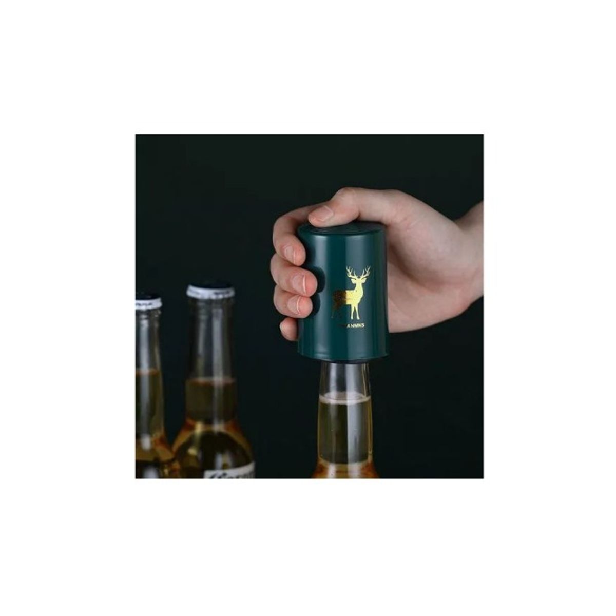 GENERICO - Pack de 2 Destapador De Botellas Cerveza Bebidas Automatico