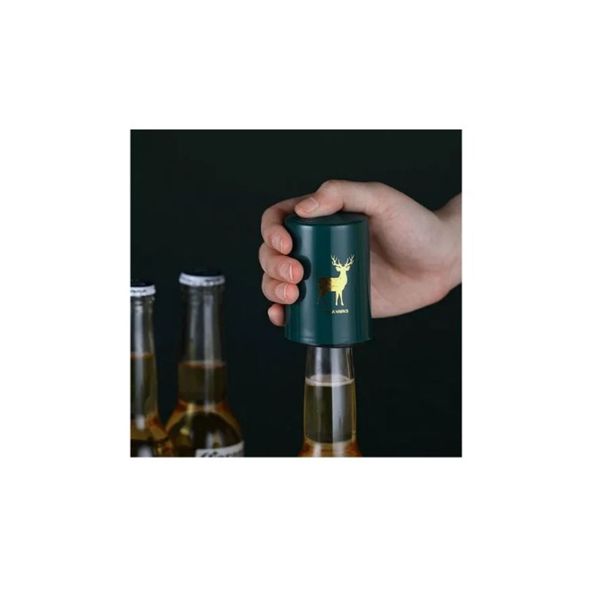 GENERICO - Pack de 2 Destapador De Botellas Cerveza Bebidas Automatico