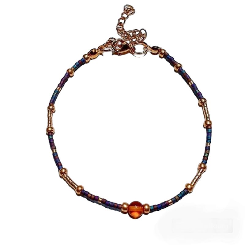 CORAZÓN DE ÁMBAR - Pulsera transmutadora Protectora