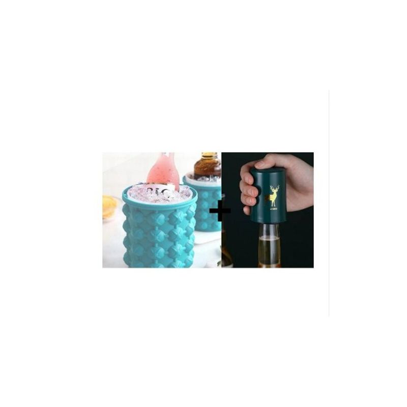 GENERICO - Pack 1 Hielera + 1 Destapador de botellas Para regalo
