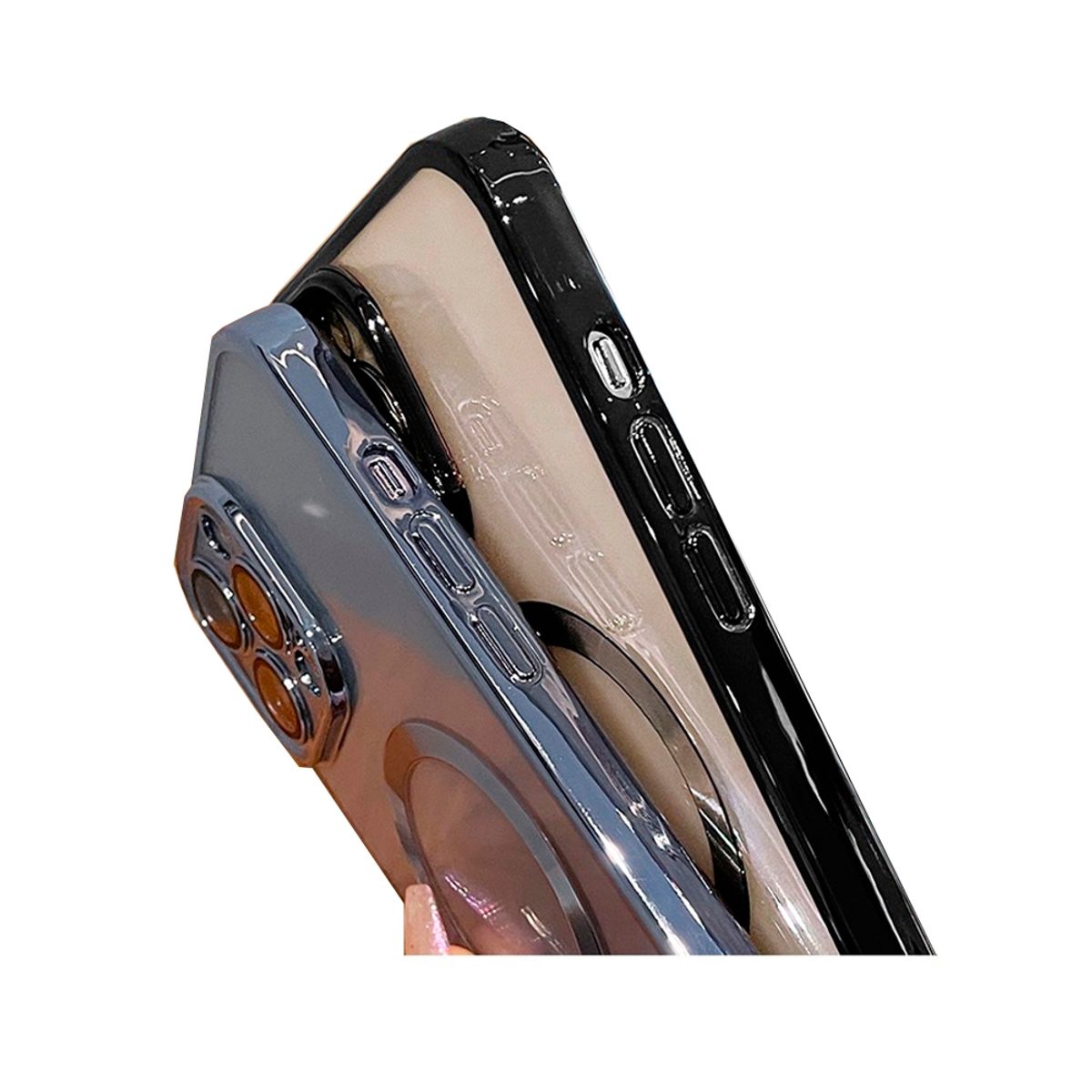 GENERICO - Carcasa Para iPhone 15 Pro Rosado Magnetica Magsafe