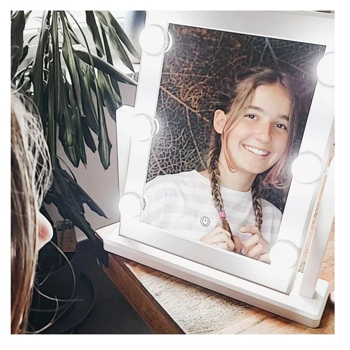 GENERICO - Espejo De Maquillaje Táctil Led 360° 6 led