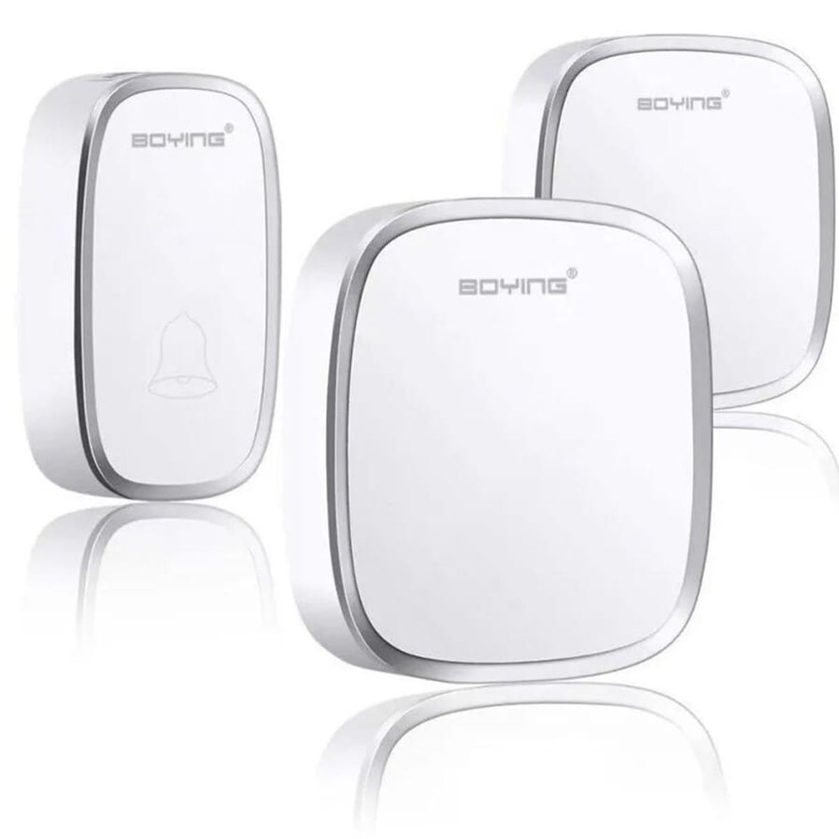 GENERICO - Timbre Inalámbrico Impermeable + 2 Receptores Luz Led