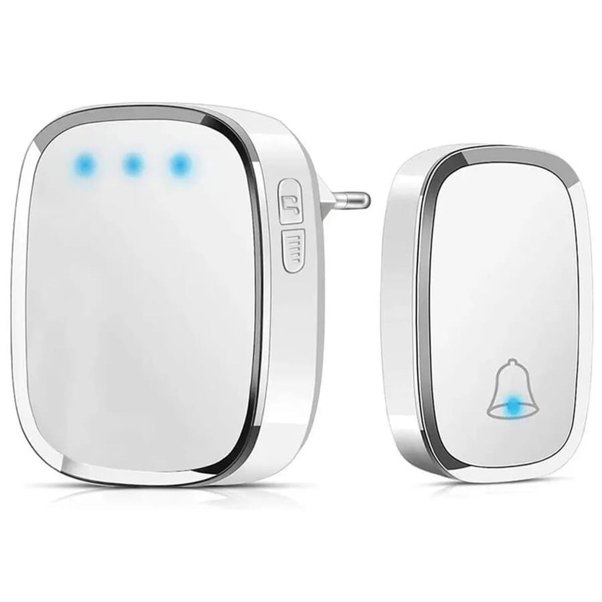 GENERICO - Timbre Inalámbrico Impermeable Con Luz Led 300 Mt.