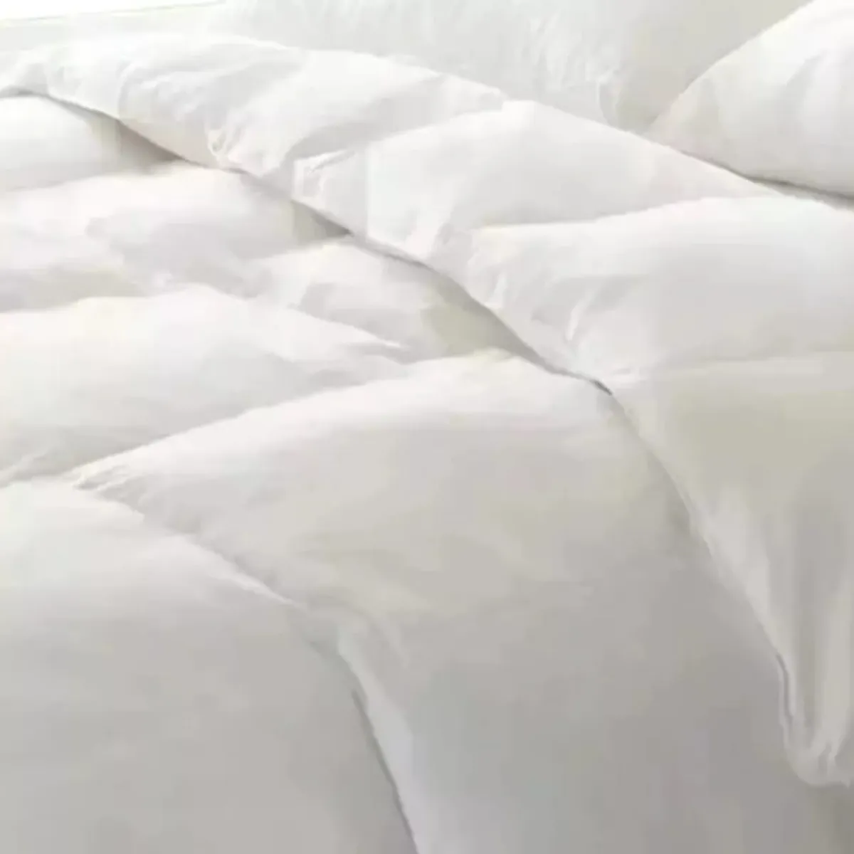 GENERICO - Edredon Plumon Nordico de Seda 2 plazas Blanco