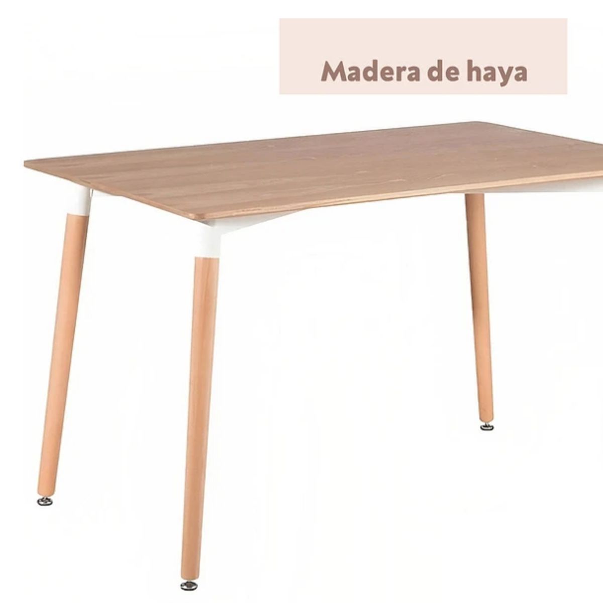 GENERICO - Mesa de Comedor 120x80 Rectangular Madera