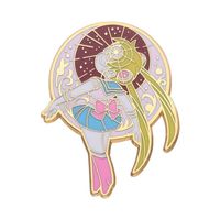 Pin Broche Vintage Dijes Sailor Moon Luna - Amarillo