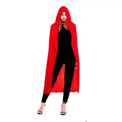 COTILLON ACTIVARTE - Capa Roja Con Capucha Adulto Cotillón Activarte