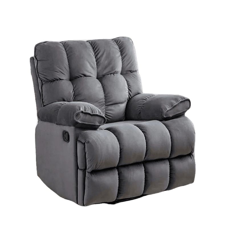 ANDYRALL HOME - Berger Reclinable Moderno Masaje 8 Puntos Andy Gris 81RM