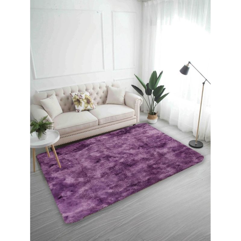 GENERICO - Alfombra Peludas Tipo Shaggy 180Cm X 200Cm turquesa jaspeado