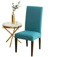 ANGELES DEL HOGAR - Pack de 6 fundas Cubre Asientos para sillas de comedor unicolor