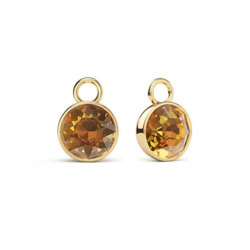BLOOM CRYSTAL - Dije o Charms Bella con cristal de Swarovski baño en oro