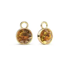 BLOOM CRYSTAL - Dije o Charms Bella con cristal de Swarovski baño en oro