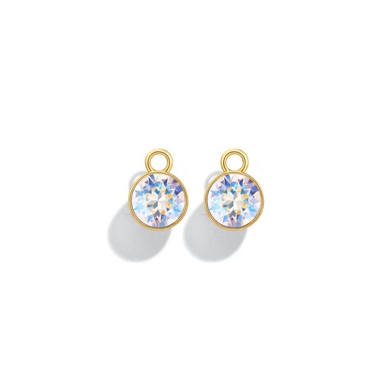 BLOOM CRYSTAL - Dije o Charms Bella con cristal de Swarovski baño en oro