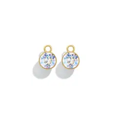 BLOOM CRYSTAL - Dije o Charms Bella con cristal de Swarovski baño en oro