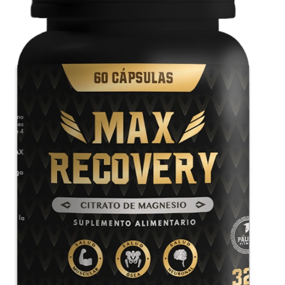 PALIKOS FITNESS - Citrato de magnesio premium - MAXRECOVERY 60 capsulas.