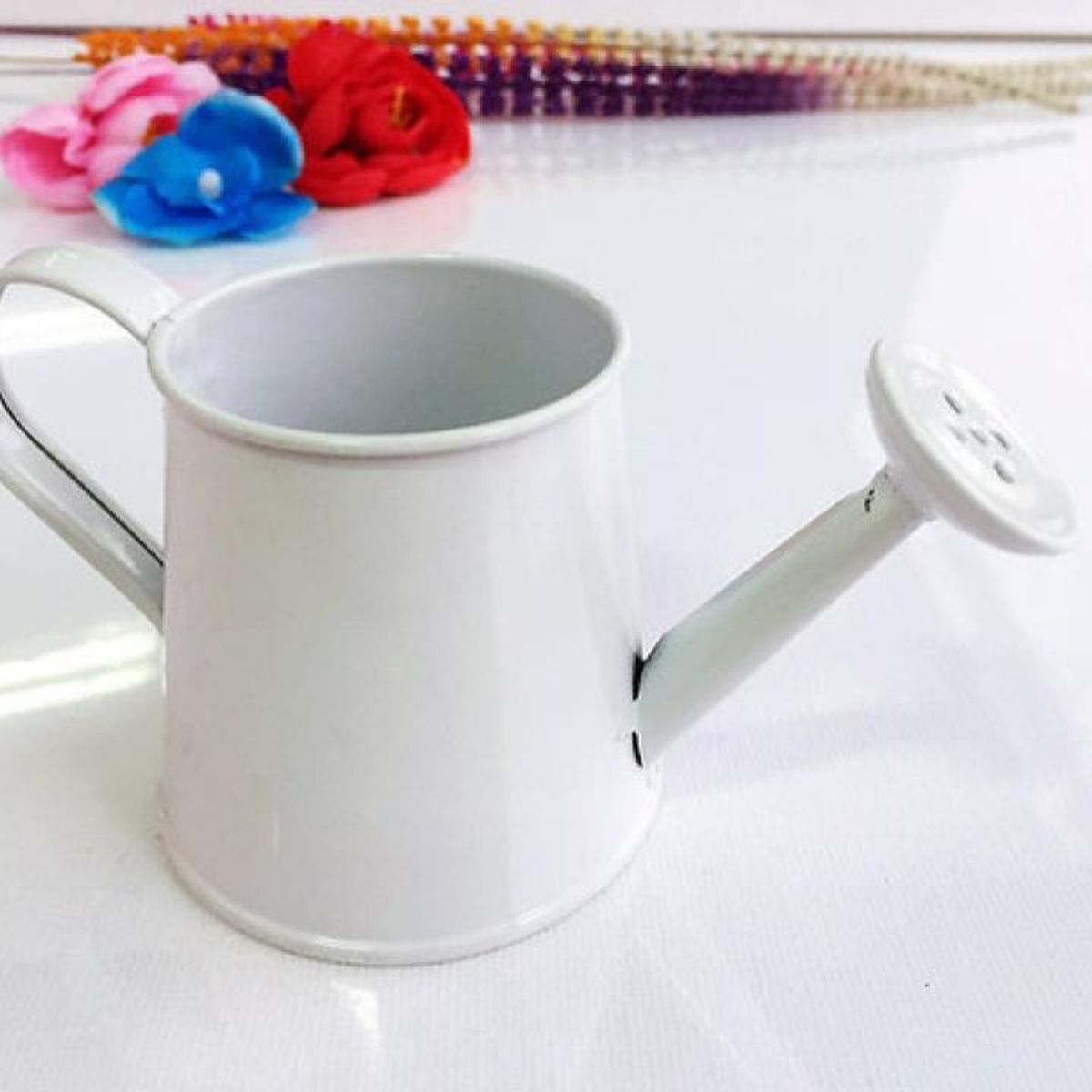 OEM - Macetero metalico regadera  6 x 5.5 x 4.5 cm