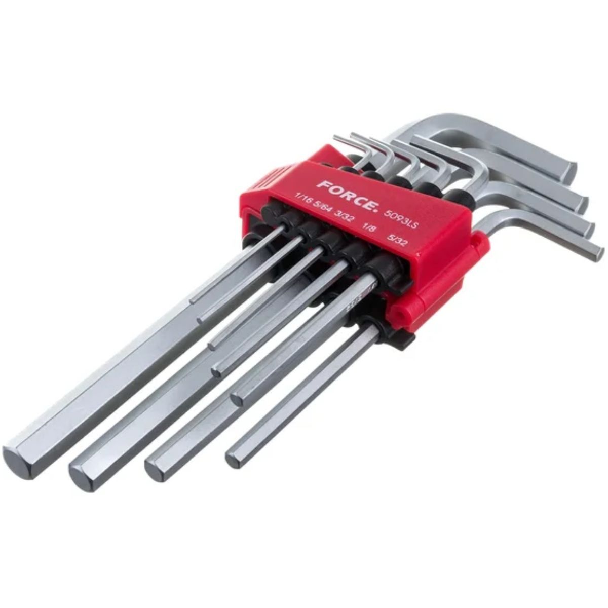 FORCE - Juego Llaves Allen Largas Pulgadas 9pz 5093LS Force