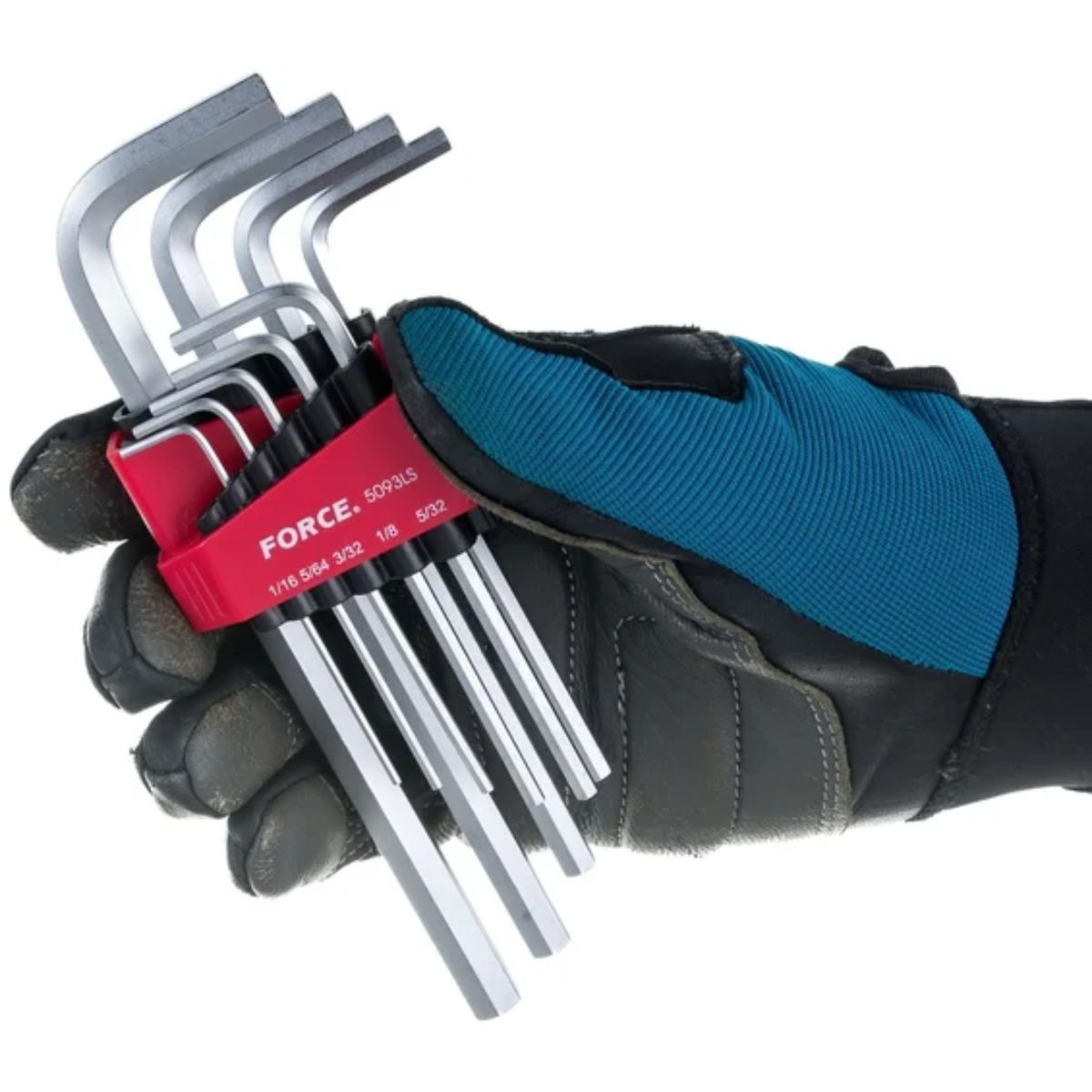 FORCE - Juego Llaves Allen Largas Pulgadas 9pz 5093LS Force