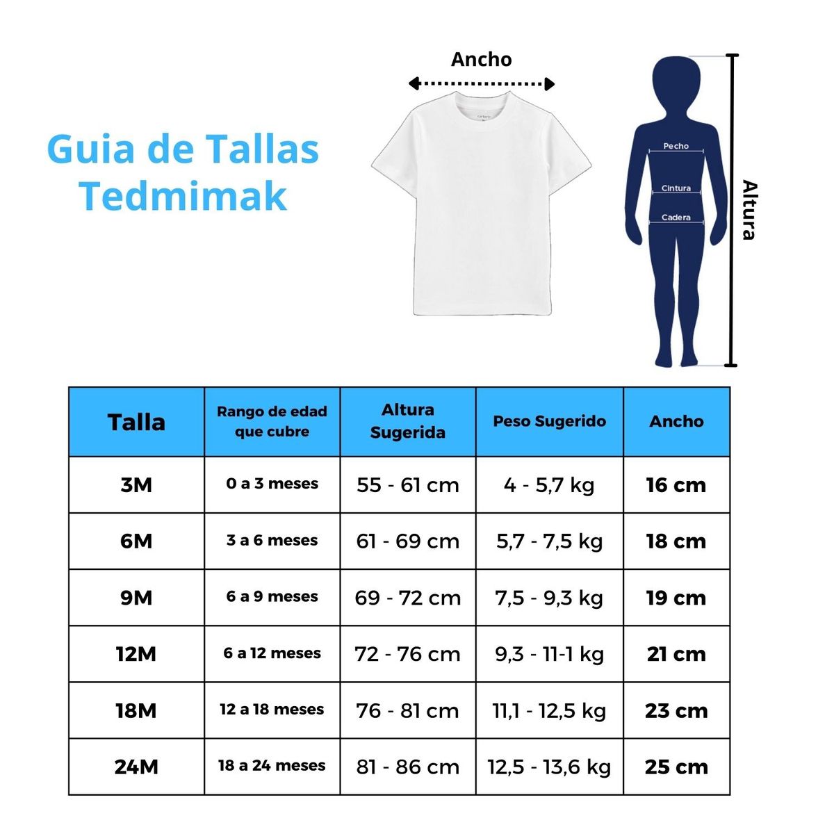 TEDMIMAK - Set 2 Piezas Conjunto Infantil Tedmimak 100% Algodón