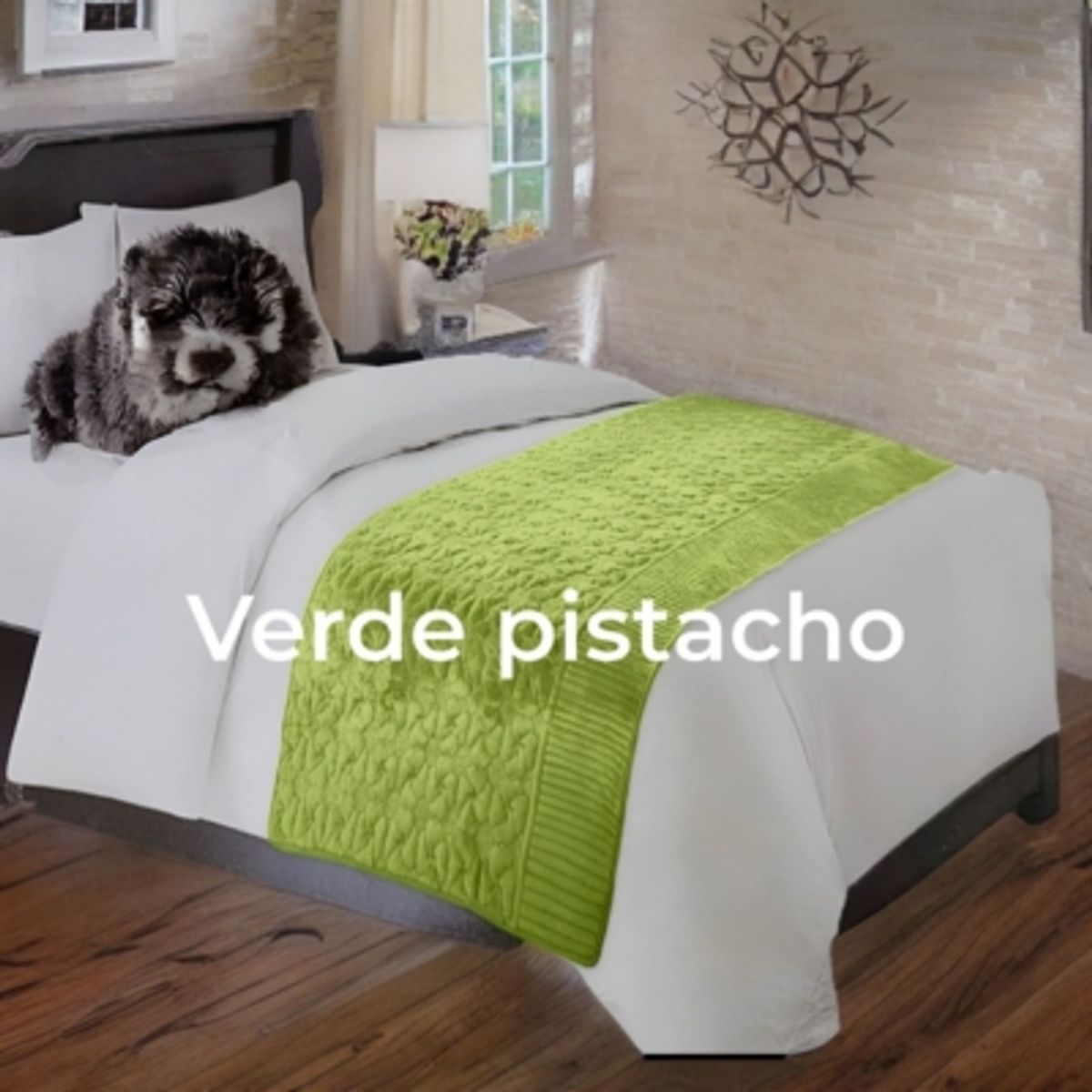GENERICO - Piecera De Cama Tela Plush Y Genero Reversible