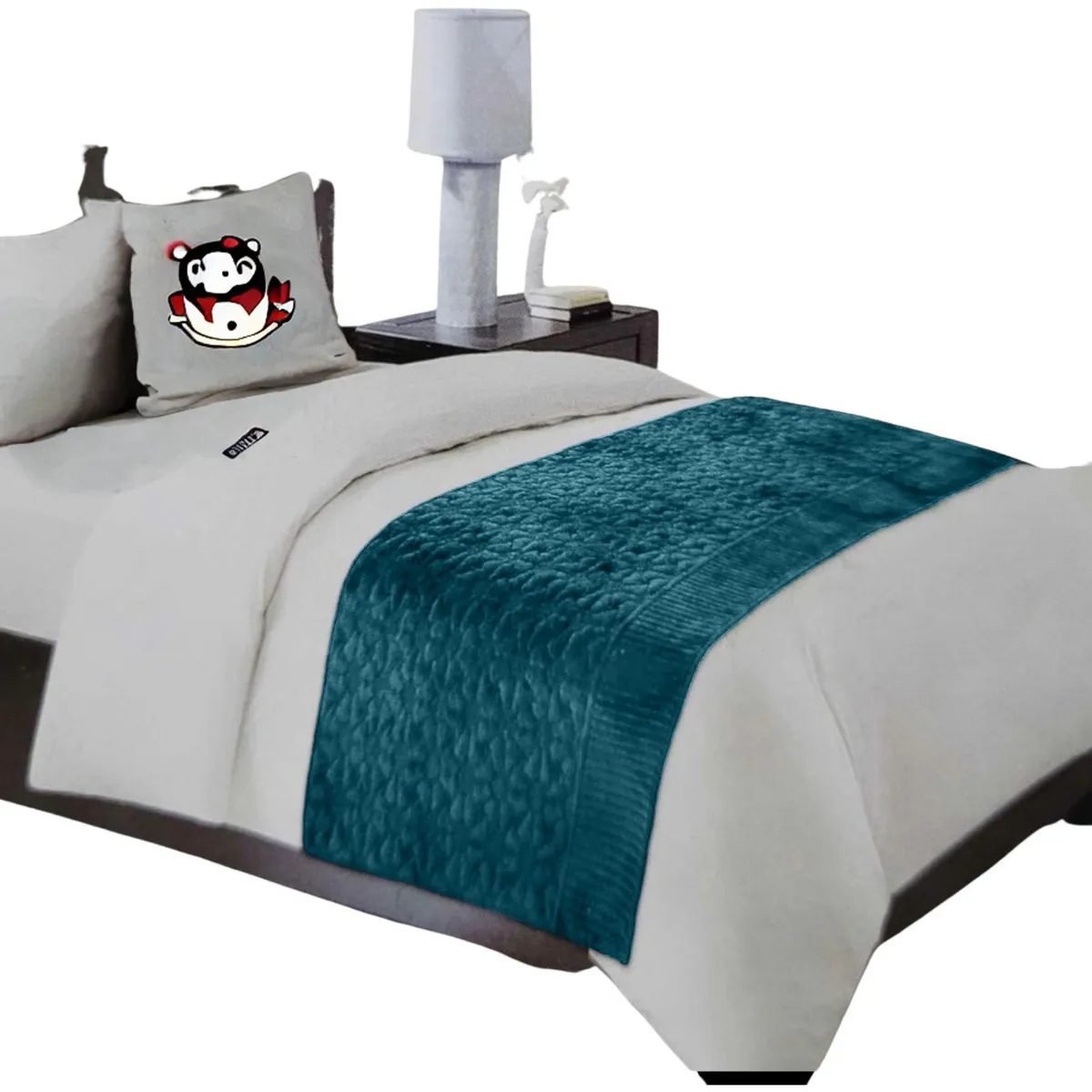 GENERICO - Piecera De Cama Tela Plush Y Genero Reversible