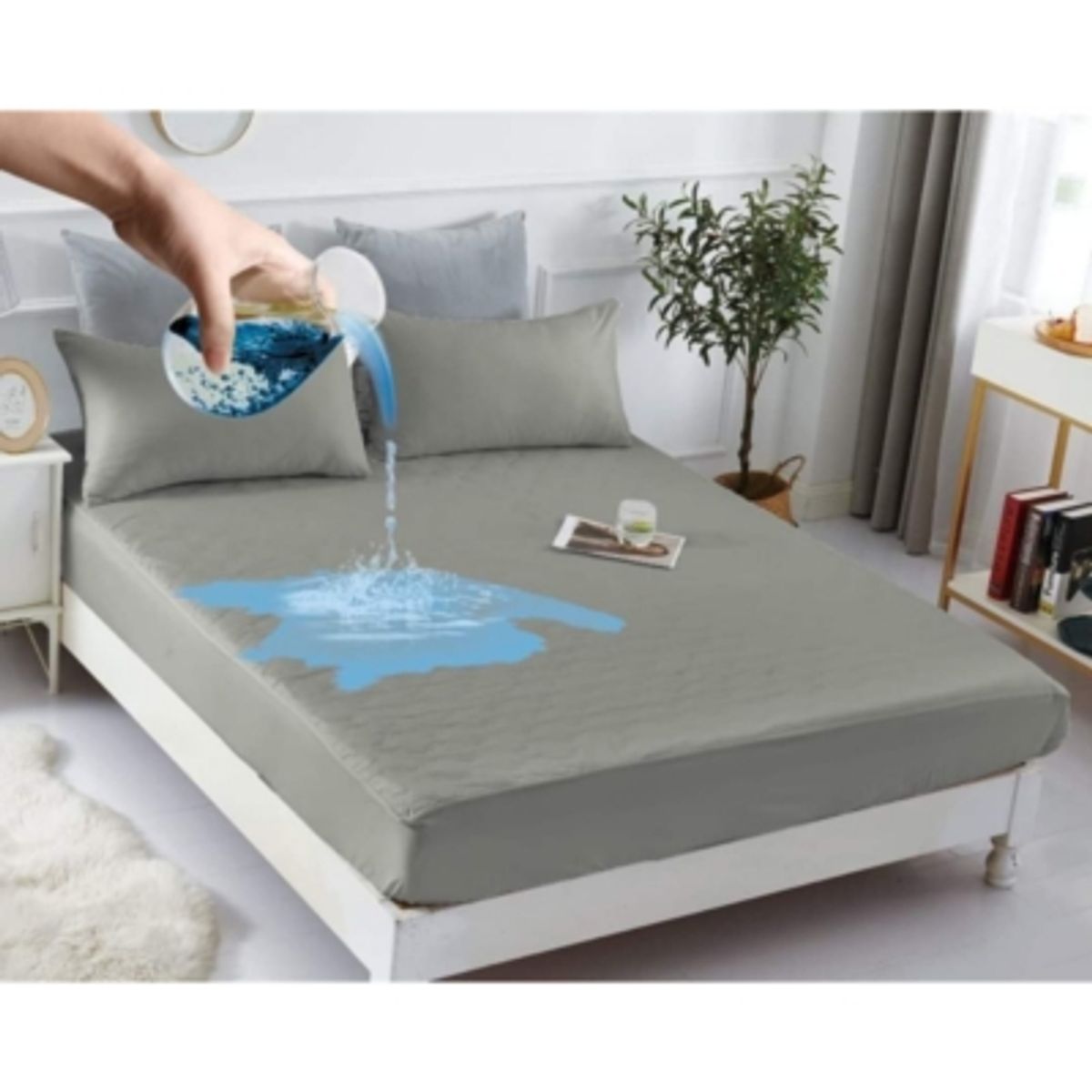 GENERICO - Cubrecolchón Impermeable 1.5 Plaza