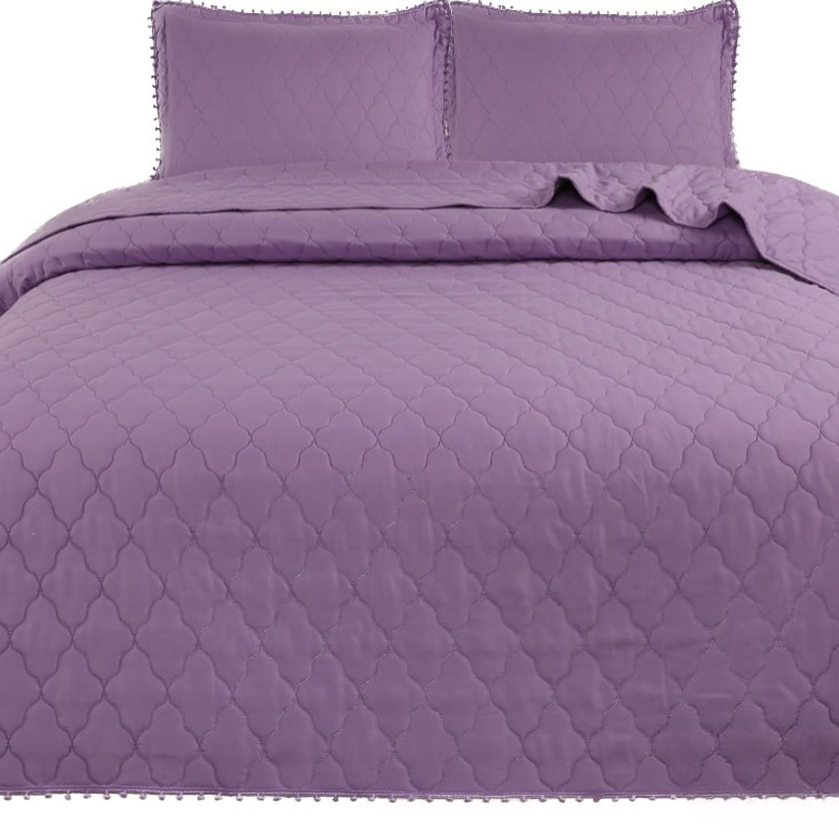 GENERICO - Cubrecama Quilt Algodón  1.5P Reversibles