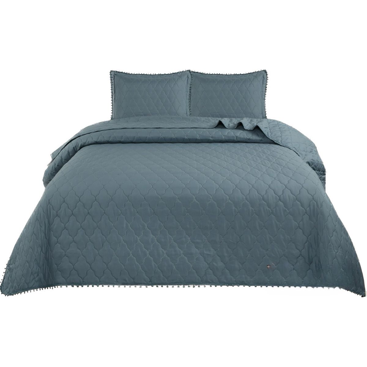 GENERICO - Cubrecama Quilt Algodón  1.5P Reversibles