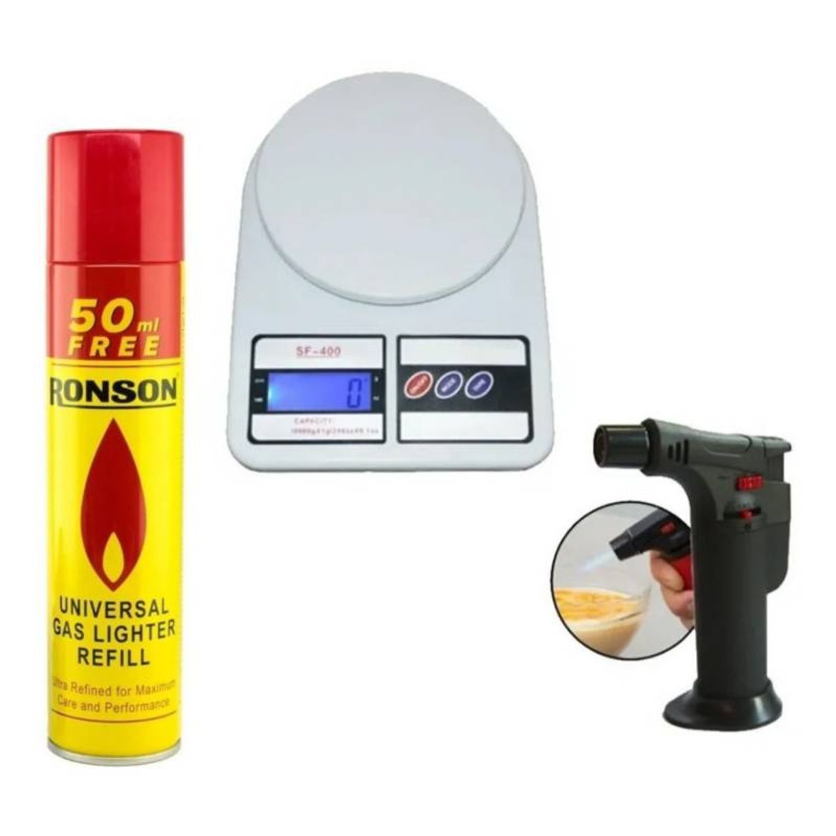 GENERICO - Balanza Digital De Cocina  Soplete De Repostería  Gas