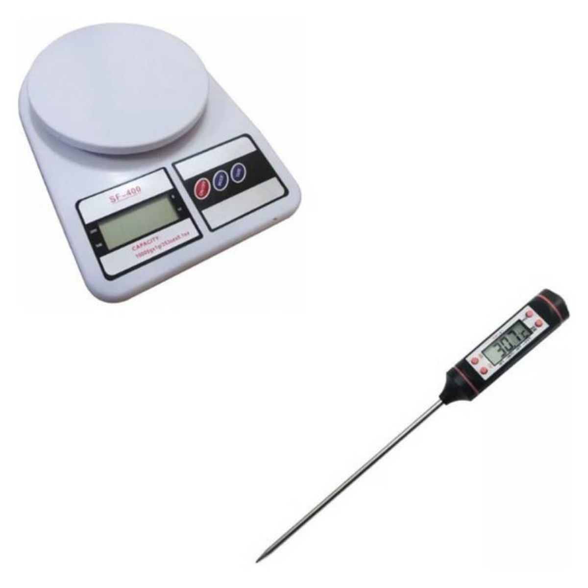 GENERICO - Balanza Digital De Cocina  Termometro Digital De Cocina