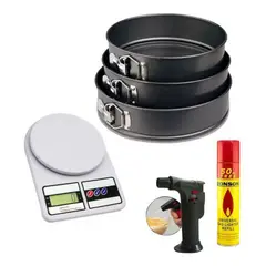 GENERICO - Molde Reposteria Balanza Digital Cocina Soplete Gas