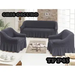 ANGELES DEL HOGAR - Fundas Para Sofa Cubresillones Turcos 3 cuerpos +1+1