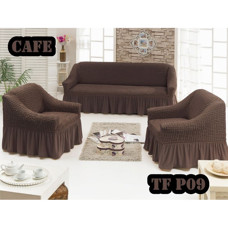 ANGELES DEL HOGAR - Fundas Para Sofa Cubresillones Turcos 3 cuerpos +1+1