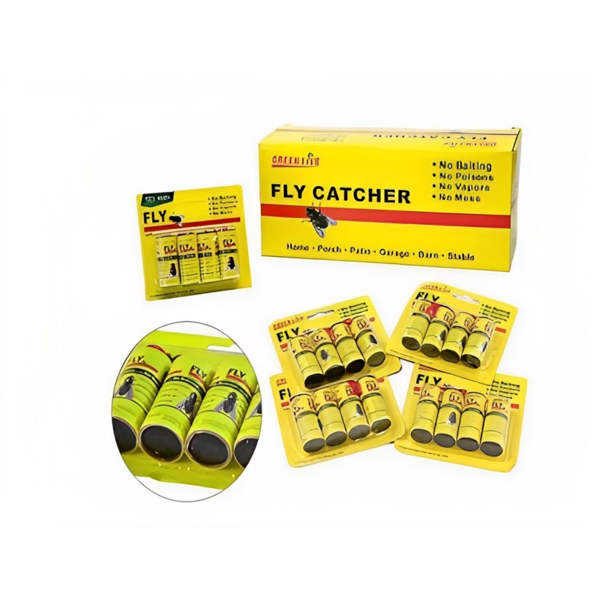 OEM - Rollo adhesivo.  Atrapa moscas e insectos.