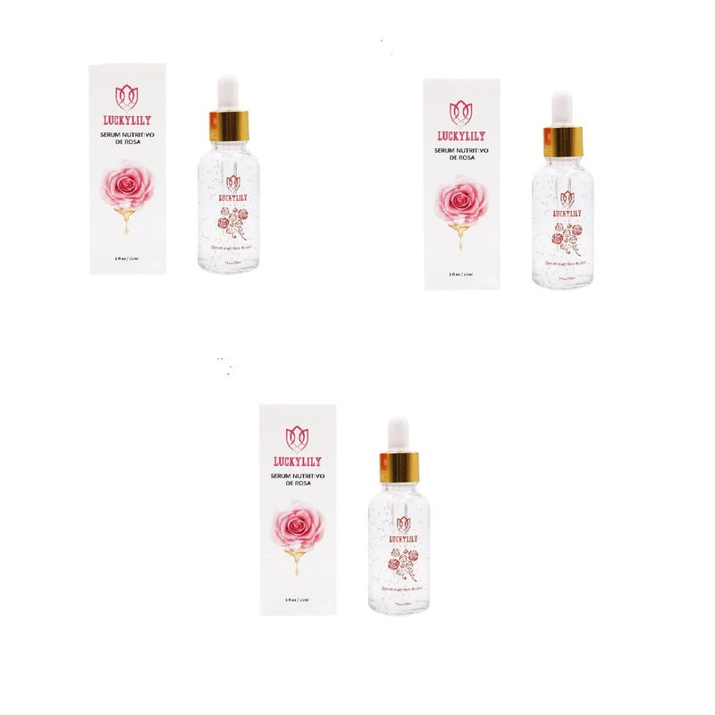 GENERICO - 3 unidades Serum Nutritivo Rosa  30ml.