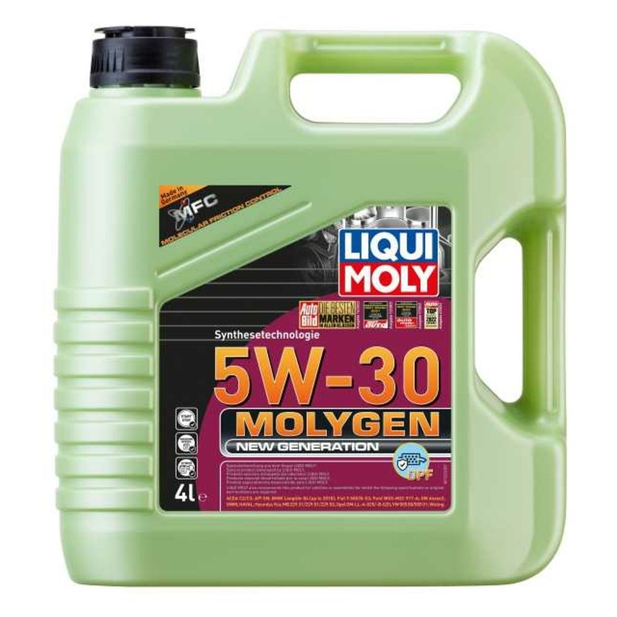 LIQUIMOLY - ACEITE DE MOTOR LIQUIMOLY MOLYGEN 5W30 DPF X4LITROS ALEMAN