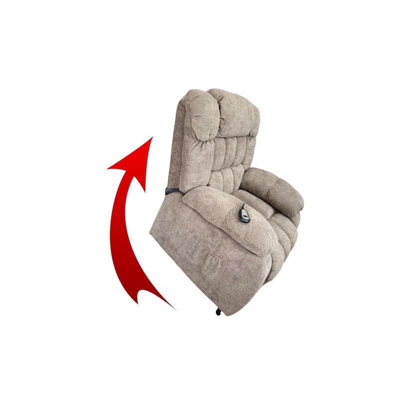 ANDYRALL HOME - Berger Reclinable Eléctrico Alzable Masaje All Body Café Paradise 8413LH