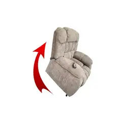ANDYRALL HOME - Berger Reclinable Eléctrico Alzable Masaje All Body Café Paradise 8413LH