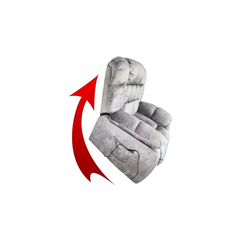 ANDYRALL HOME - Berger Reclinable Eléctrico Alzable Masaje All Body Gris Paradise 8413LH