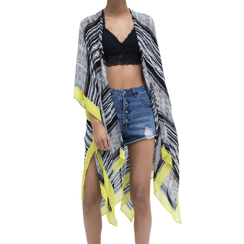 MOSS ROSE - Ropa de kimono de playa para mujer Tops de cardigan ligeros