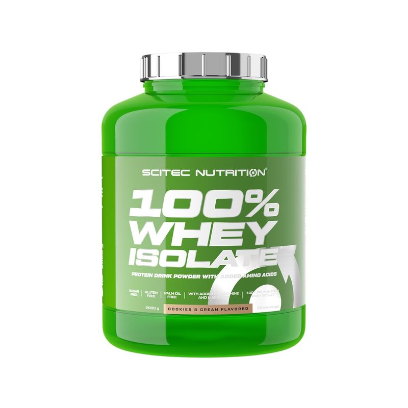 SCITEC NUTRITION - Proteína 100 Whey isolate 2kg Cookies Cream - Scitec Nutrition