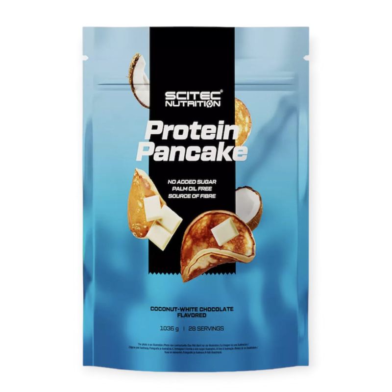 SCITEC NUTRITION - Protein pancake 1kg sin sabor Chocolate Blanco Coco Scitec Nutrition