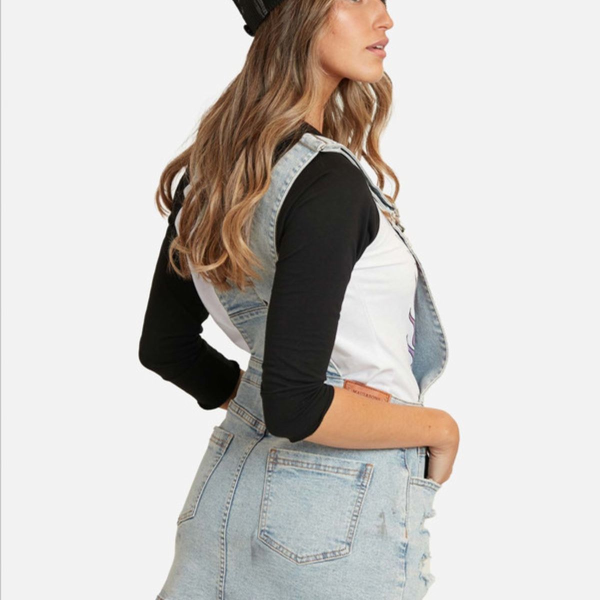 MAUI AND SONS - Falda Blue Bonnet Overall Mujer Celeste Maui And Sons