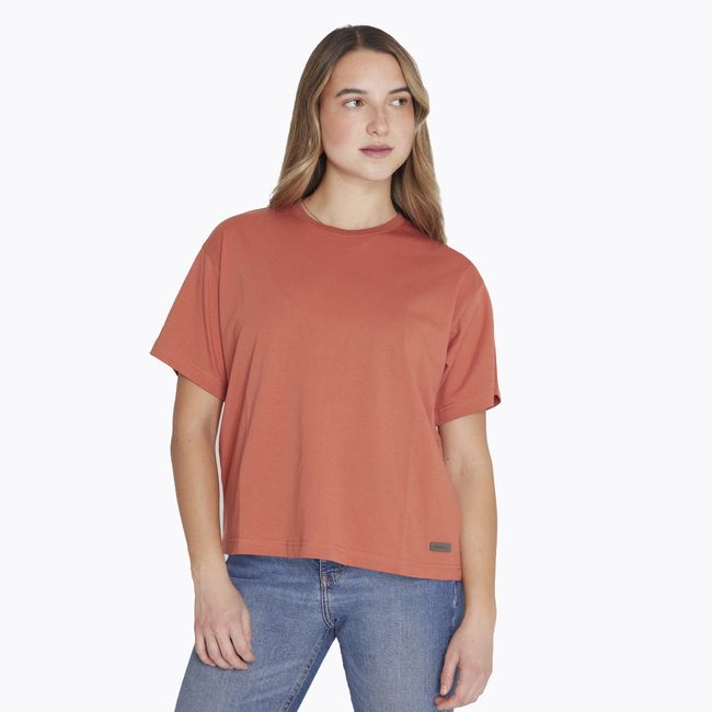 MERRELL - Polera M/C T-Shirt Short Sleeve Naranjo Mujer MERRELL