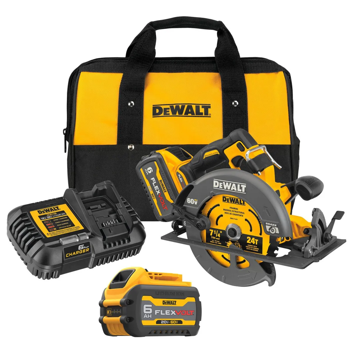 DEWALT - Kit Sierra Circular 7 1/4 + 2b +1c + Accs Dewalt Dcs578t2-b2